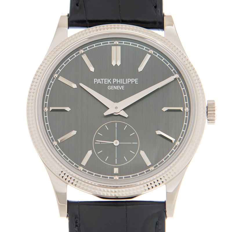 Calatrava Clous de Paris White Gold Grey Dial 39mm Product Image 1
