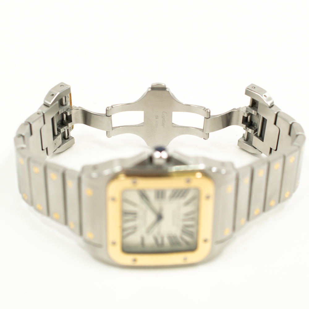 Santos 100 Yellow Gold & Steel Silver Dial 38mm Product Image 6