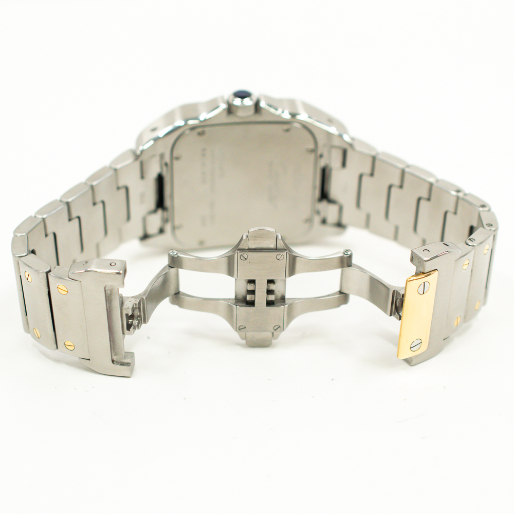 Santos 100 Yellow Gold & Steel Silver Dial 38mm Product Image 5