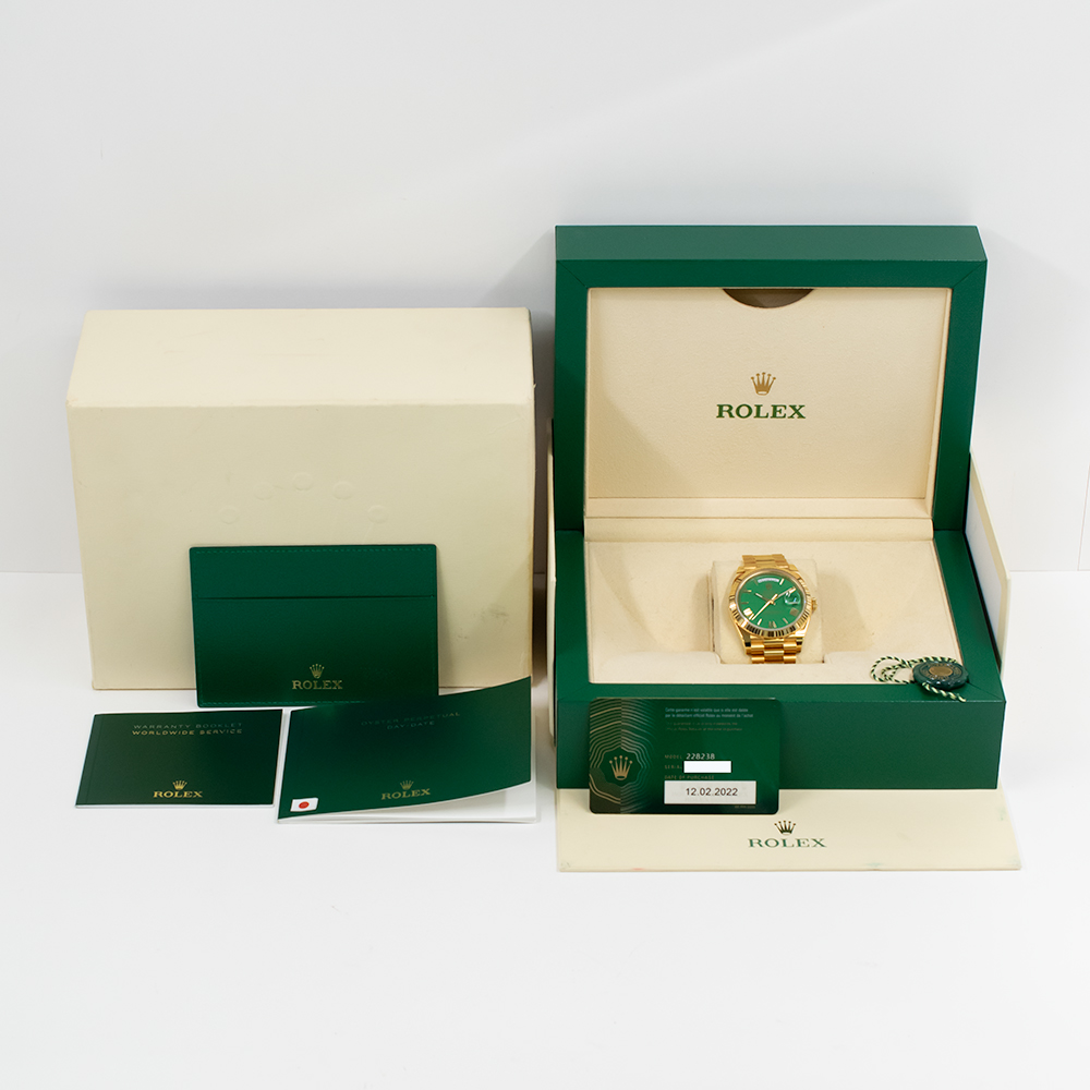 Day-Date Yellow Gold Green Dial 40mm Product Image 9