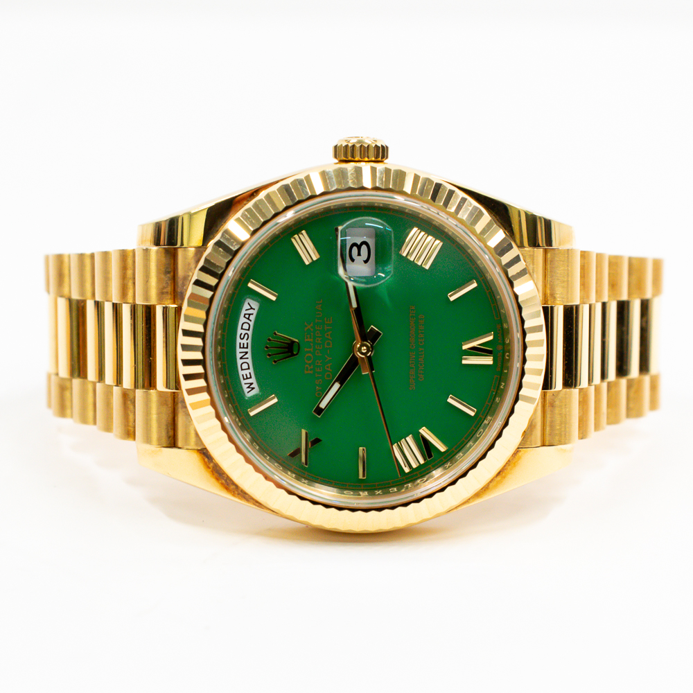 Day-Date Yellow Gold Green Dial 40mm Product Image 2