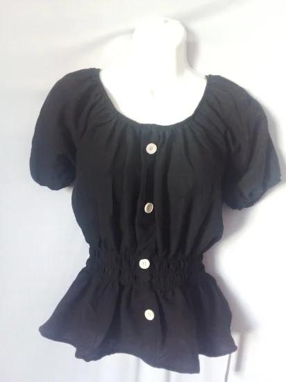 Blusa mangas con pinzas