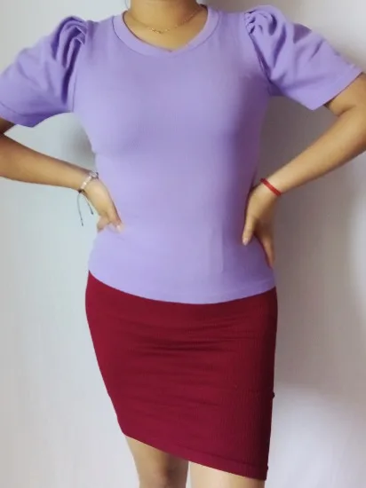Blusa mangas con pinzas