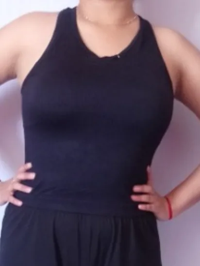 Blusa con copas