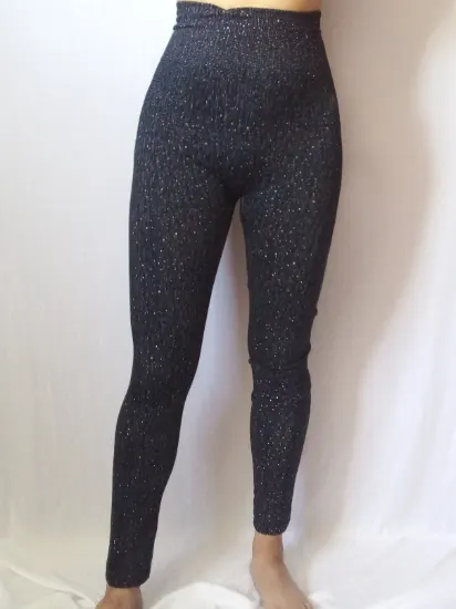 Leggings tipo mezclilla con brillos 