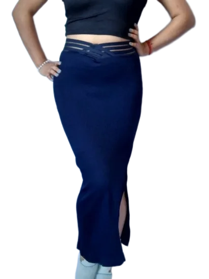 Falda acanalada