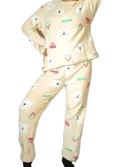 Pijama afelpada blusa y pantalón