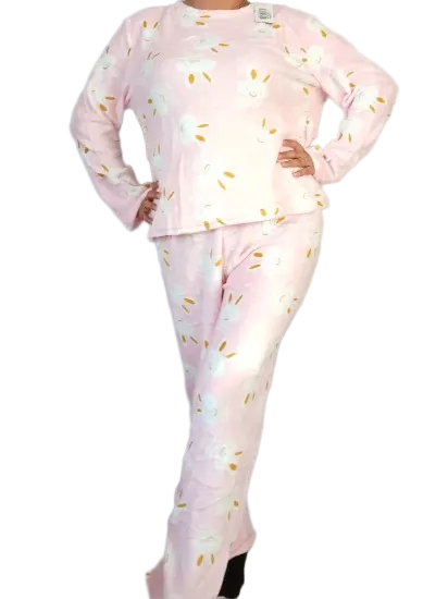 Pijama afelpada blusa y pantalón