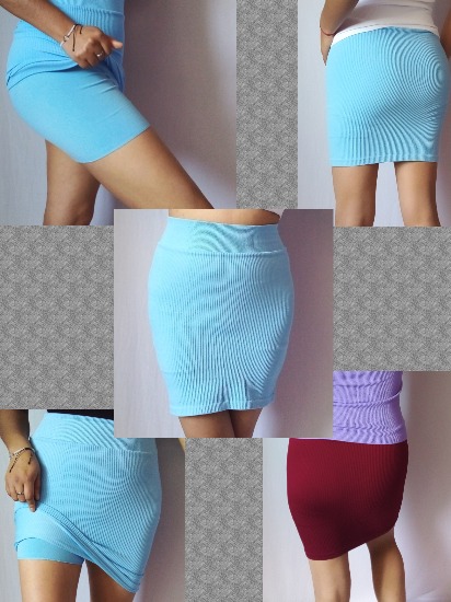 Falda short con textura