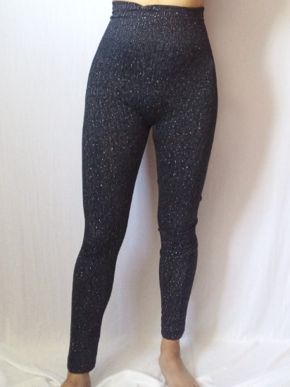 Leggings tipo mezclilla con brillos 