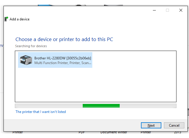 Cannot Find Network Printer Driver