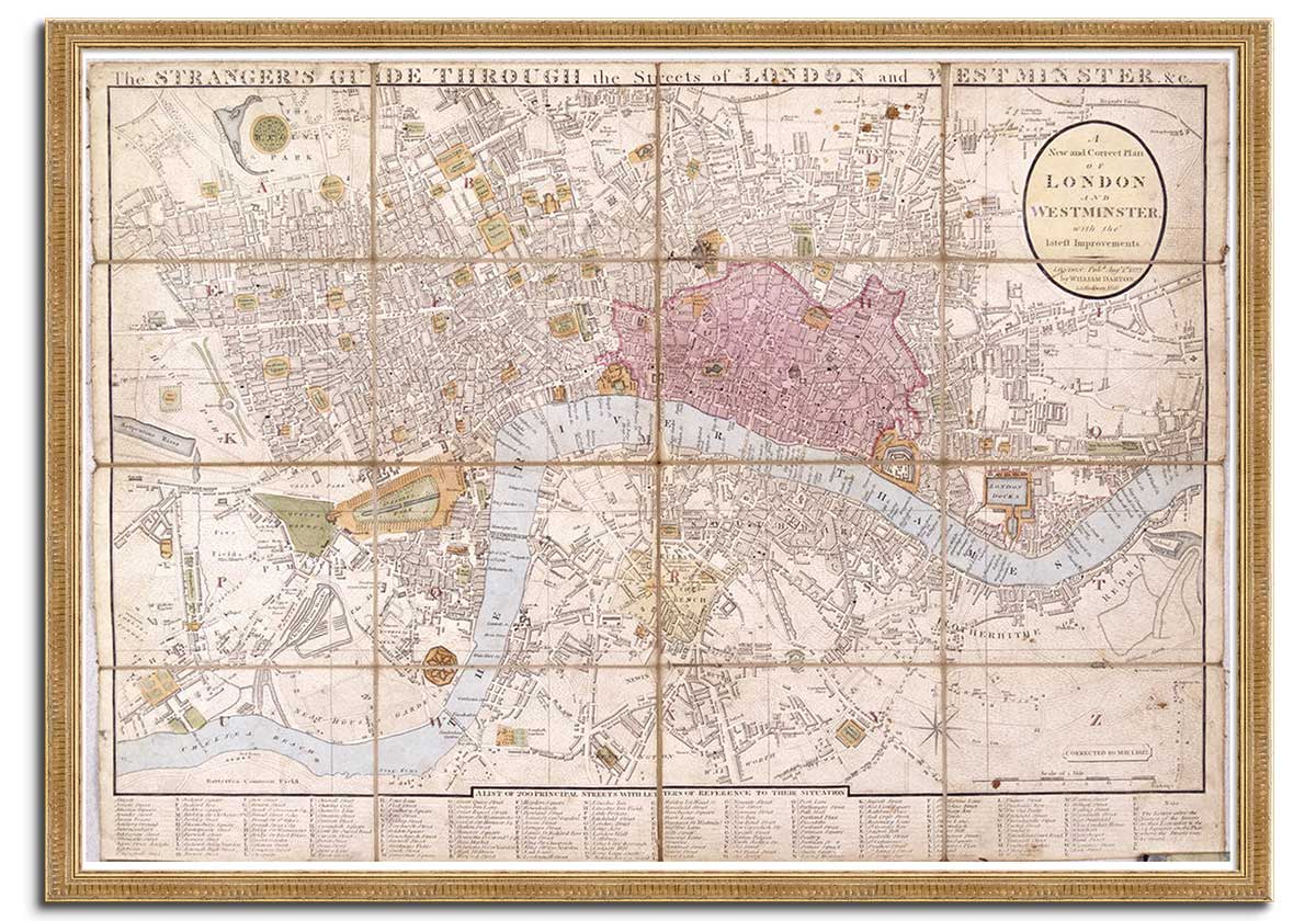 Map of London c.1823 by 