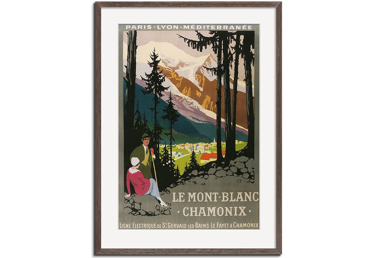 Travel Poster for Chamonix by 