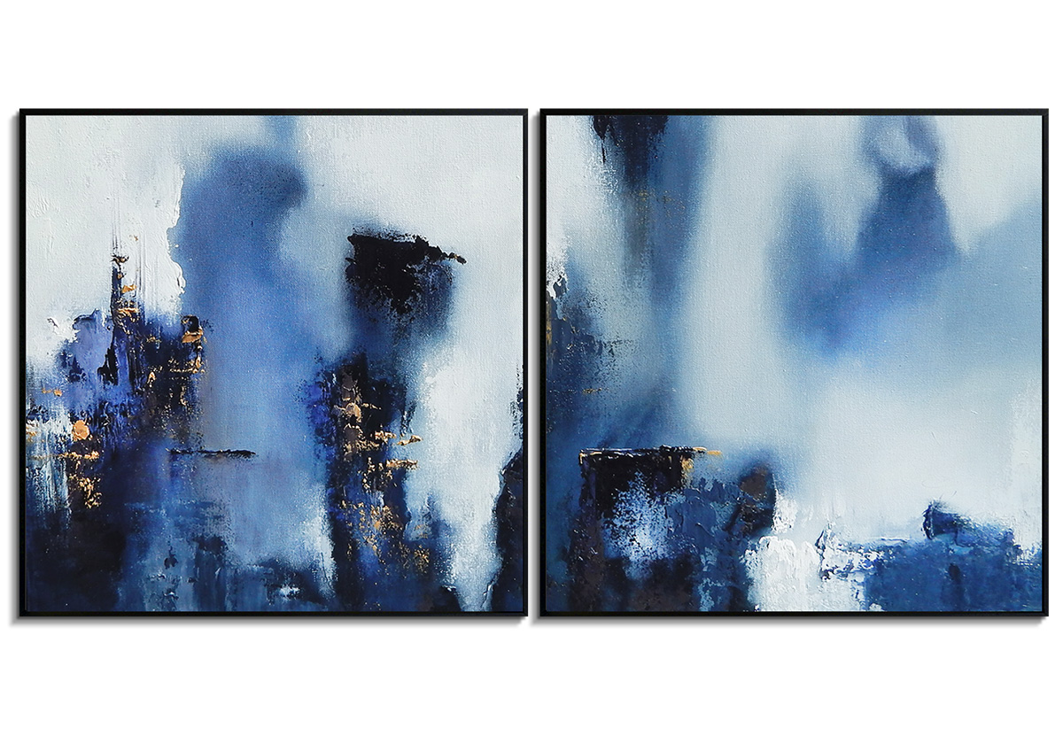 Nightcity - Diptych by 