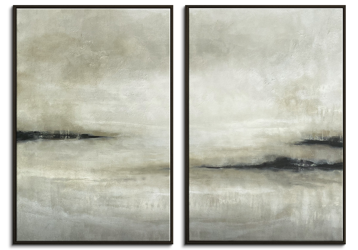 Meeting Lands - Diptych by 