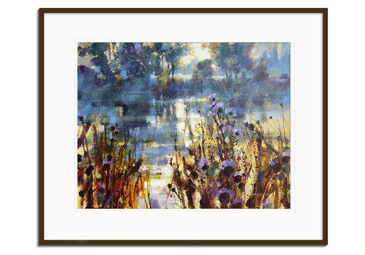 Thistles and River Reflections by 