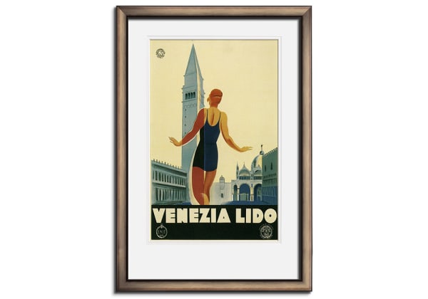 Travel poster for Venice, Italy by Foundimage Press