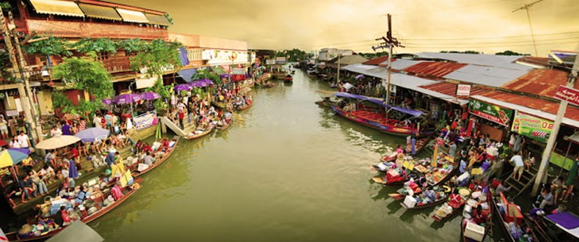 السوق العائم - الصورة من موقع bangkokattractions