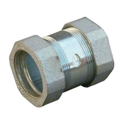 Appleton® NTCC-125 Threadless Compression Coupling, 1-1/4 in, For Use With IMC/Rigid Conduit, Malleable Iron/Steel