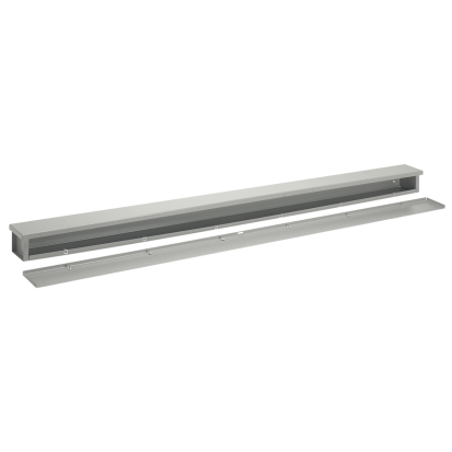 nVent HOFFMAN A101060RT F40PT Wiring Trough, 60 in L x 10 in W x 10 in H, Slip-On Removable Cover, Steel