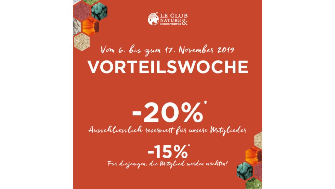 Vorteilswoche in Nature & Découvertes Vorteilswoche in Nature & Découvertes