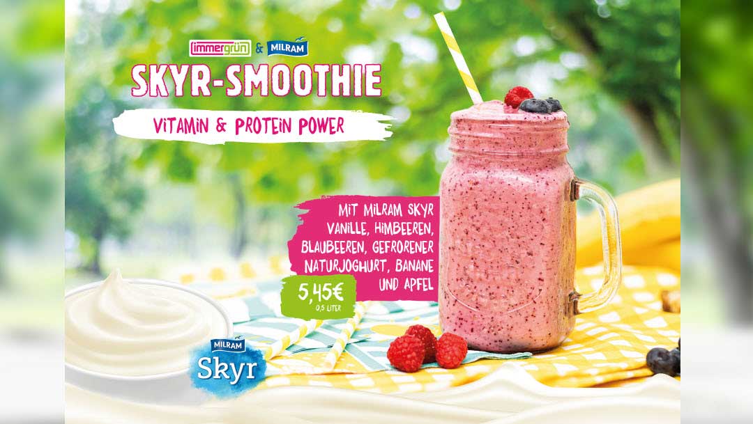 Skyr-Smoothie bei Immergrün Skyr-Smoothie bei Immergrün