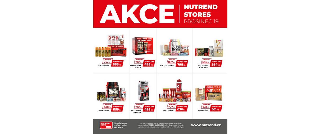 Prosincové akční zboží v NUTREND store Prosincové akční zboží v NUTREND store