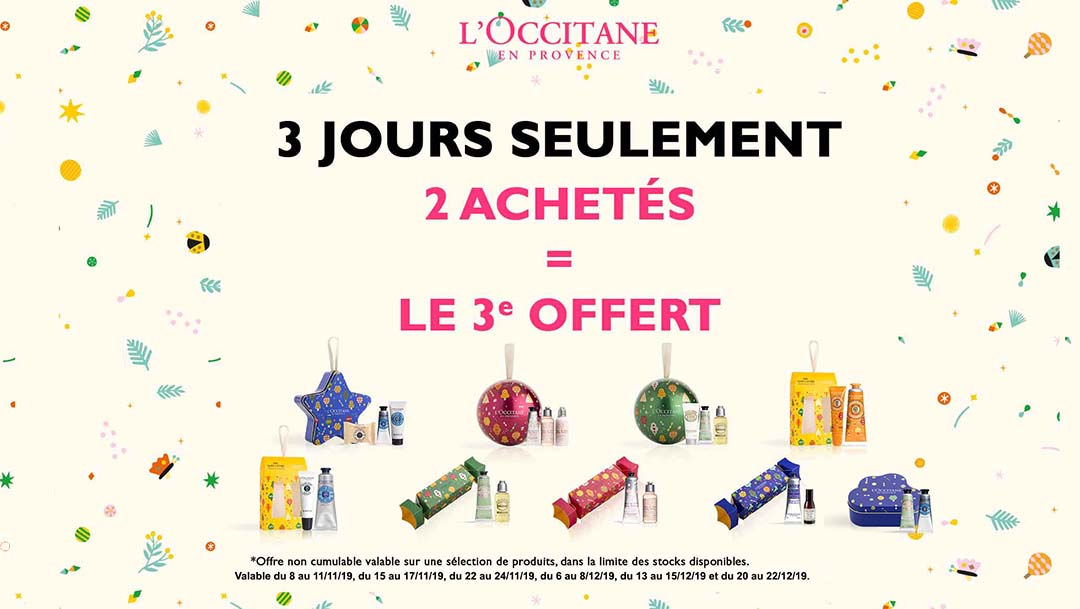 Offre Week-ends x L'Occitane Offre Week-ends x L'Occitane