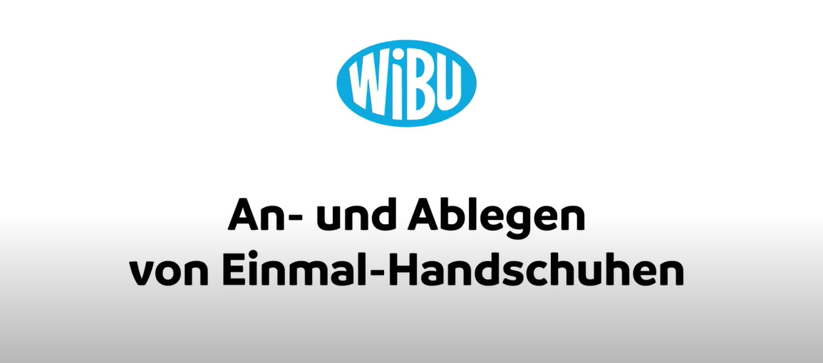 Einmalhandschuhe an- und ausziehen