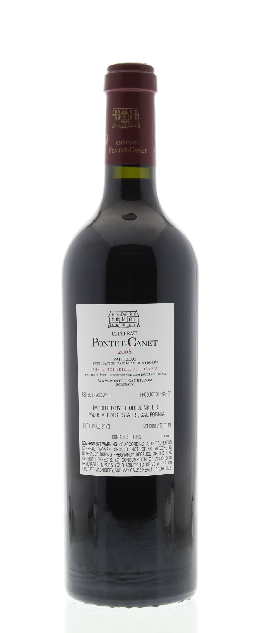 Chateau Pontet-Canet 2008 | Wine.com