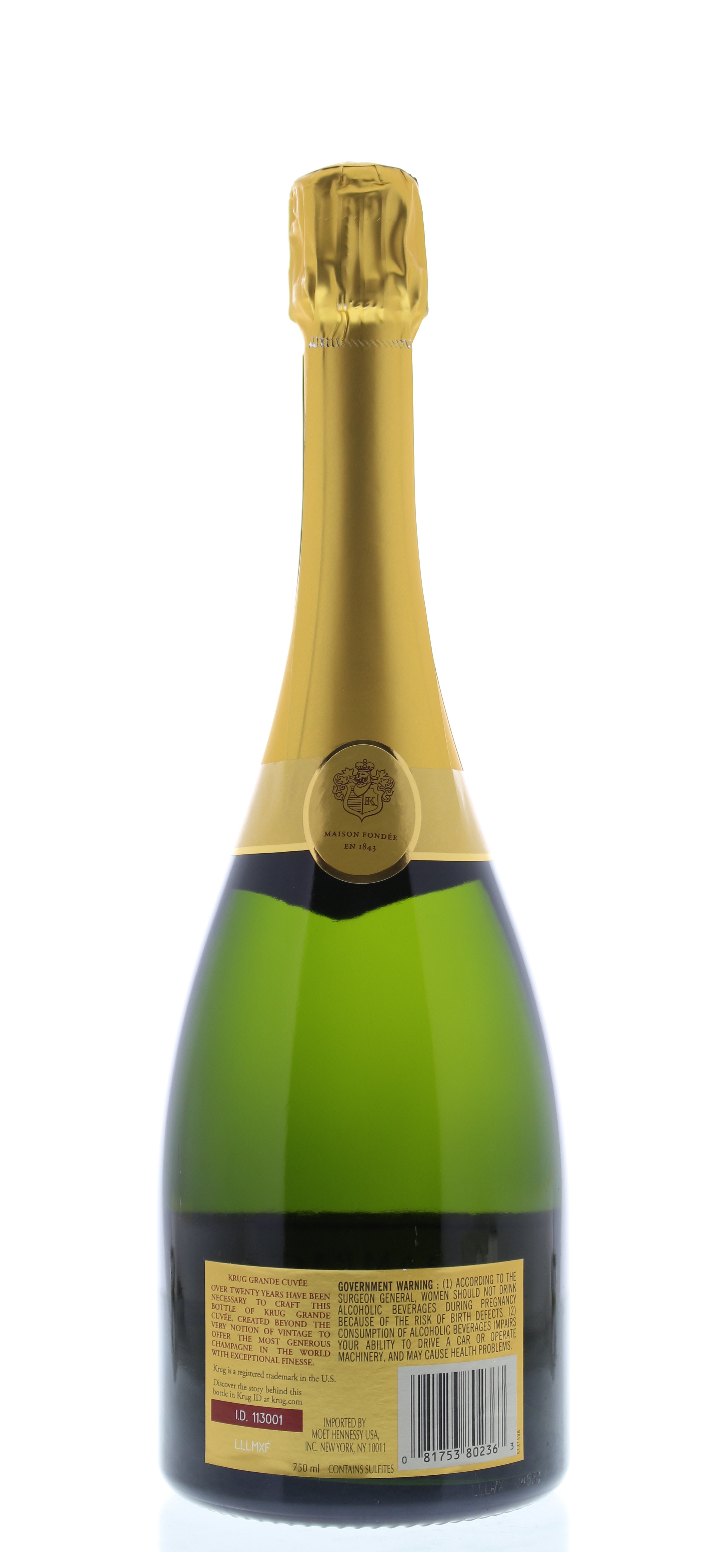 KRUG CHAMPAGNE GRANDE CUVÉE 168ÈME ÉDITION, 75cl.