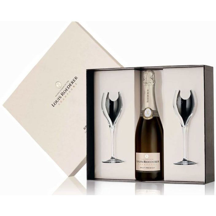 Coffret Champagne Louis ROEDERER avec Flûtes en vente au meilleur