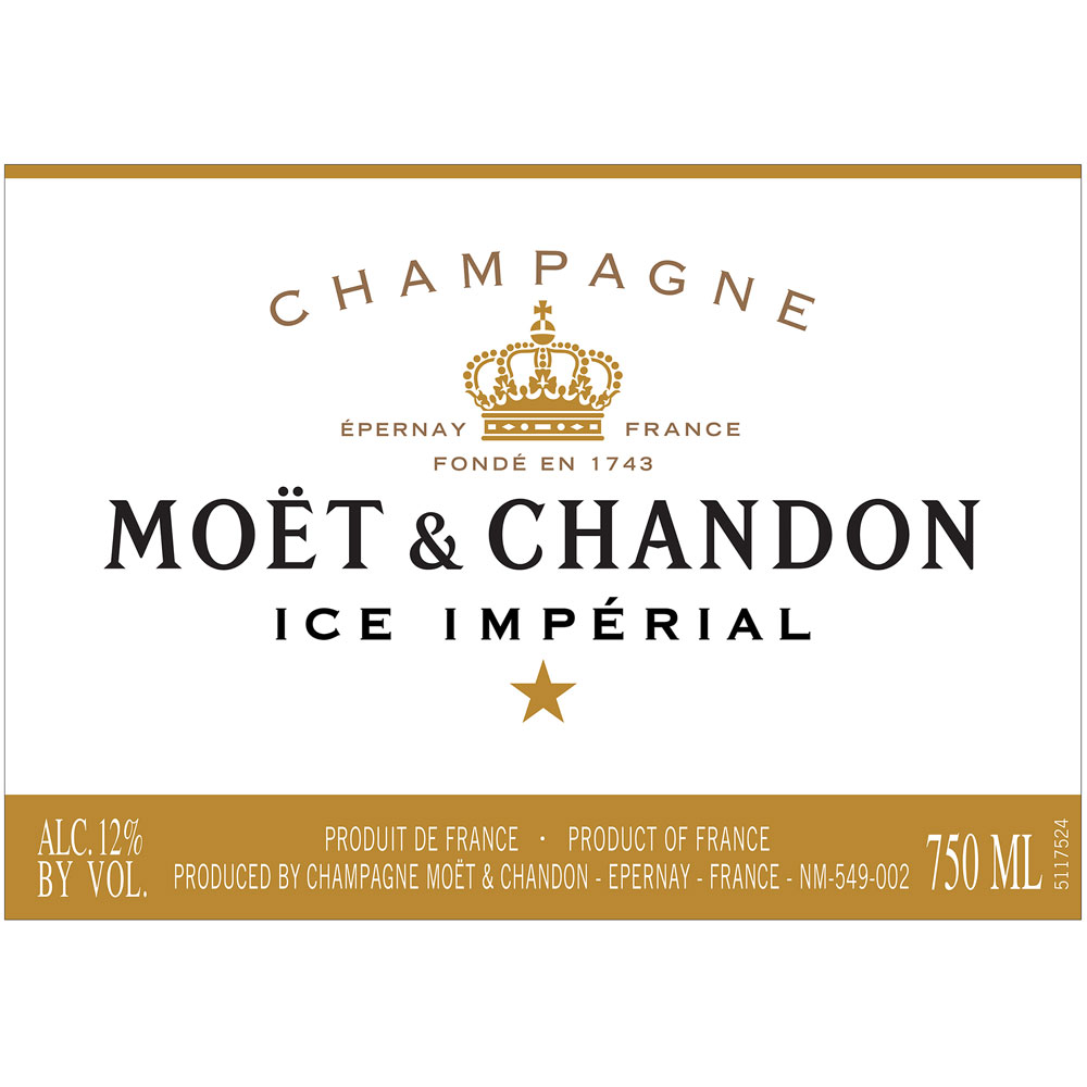 Champagne : MOET 'ICE' IMPERIAL CHAMPAGNE 750ML