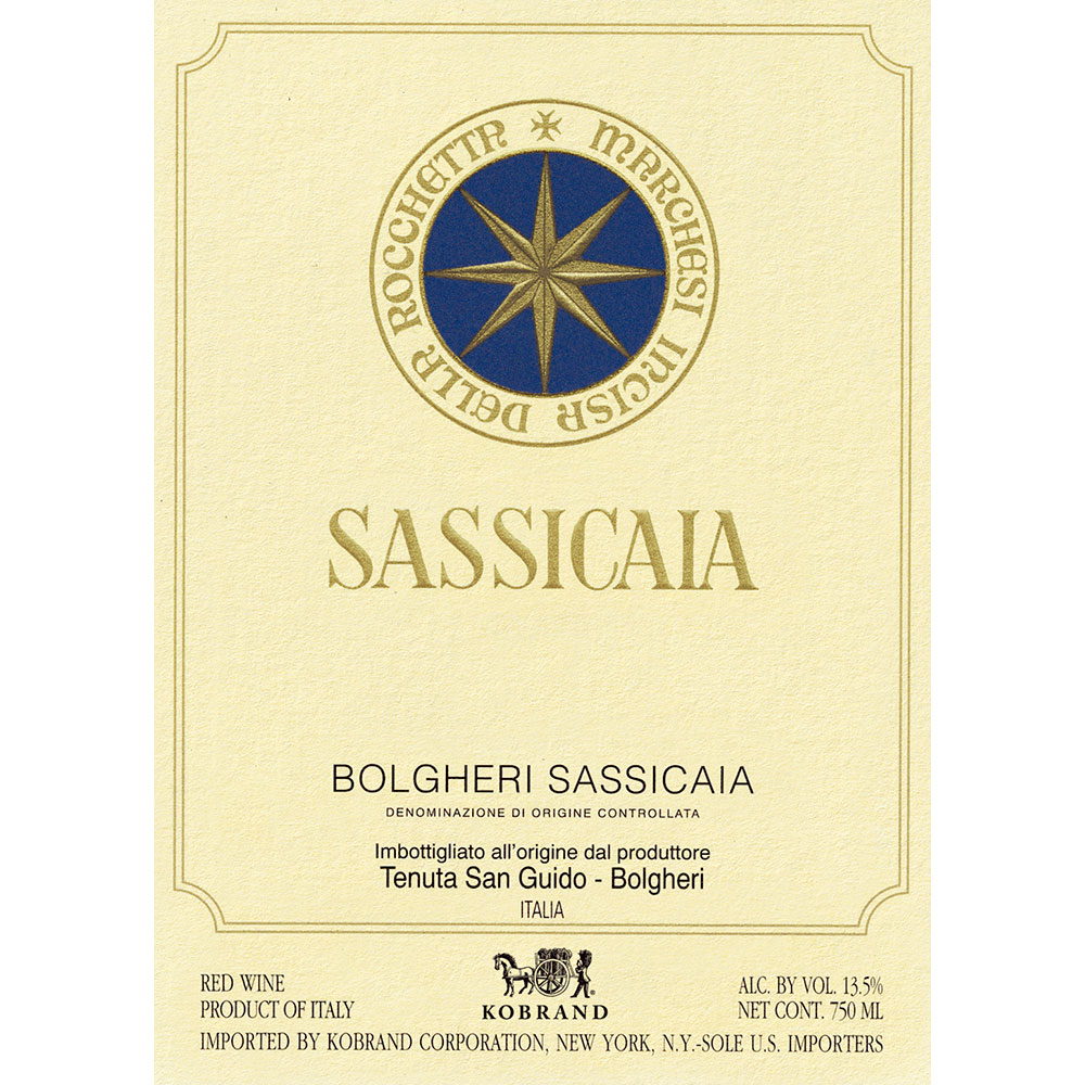 ワイン Sassicaia 2013 Bolgheri Sassicaia 2013 Tenuta San Guido Sassicaia - CellarTracker