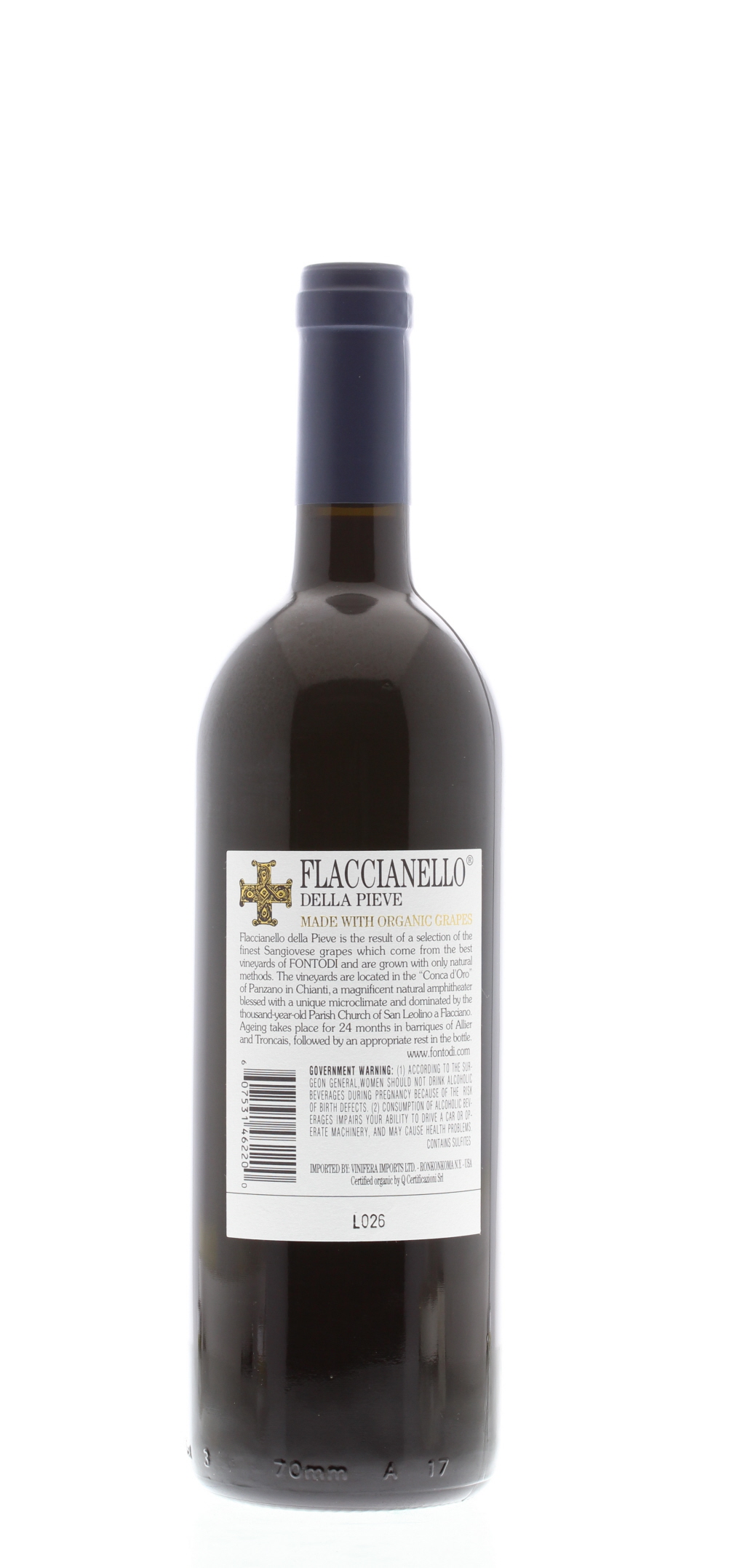 ワイン FLACCIANELLO DELLA PIEVE 1999 750ml 1999 Fontodi Flaccianello della Pieve Colli della Toscana