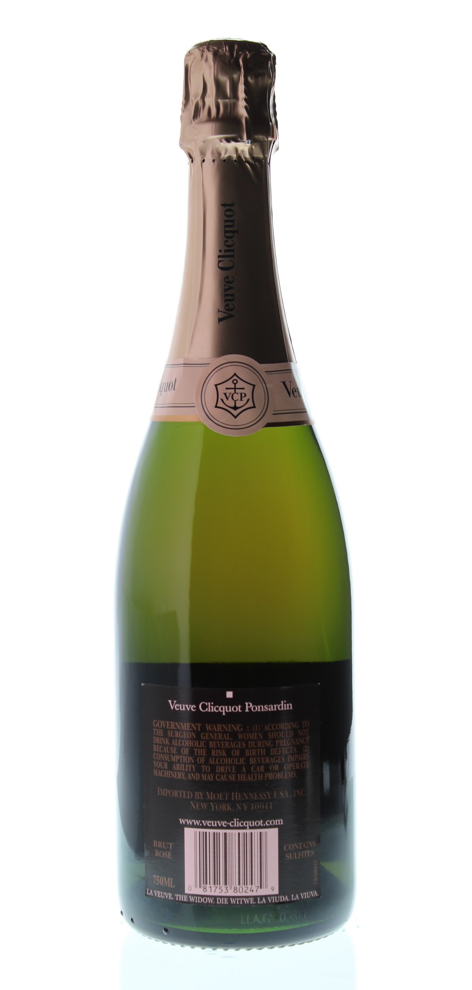 Veuve Clicquot Ponsardin Rose Brut, Champagne Region (Vintage Varies) - 750 ml bottle