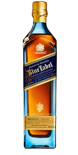 Blue Label Blended Scotch Whisky (Empty bottle and box)