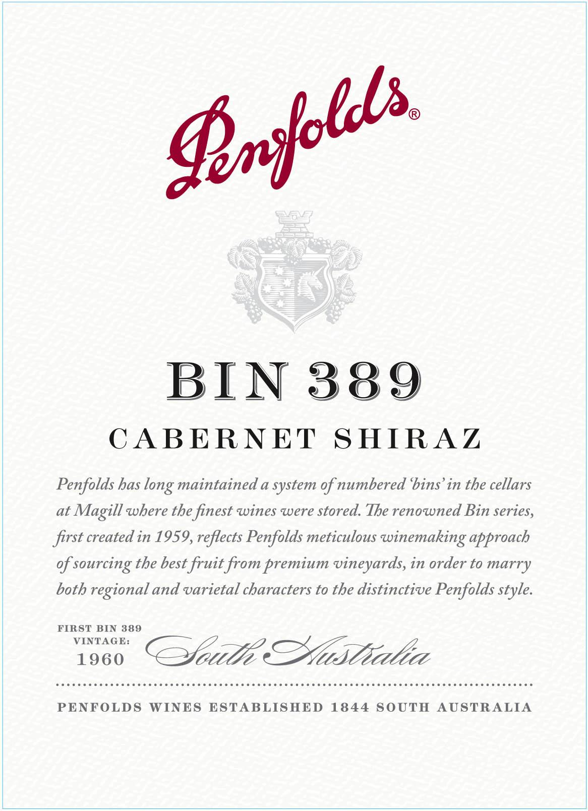 Penfolds Bin 389 Cabernet-Shiraz 2017 | Wine.com