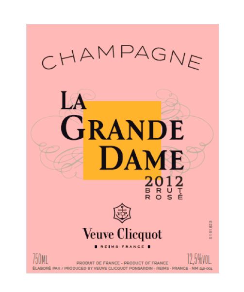 Veuve Clicquot La Grande Dame Rose 2012 750ml