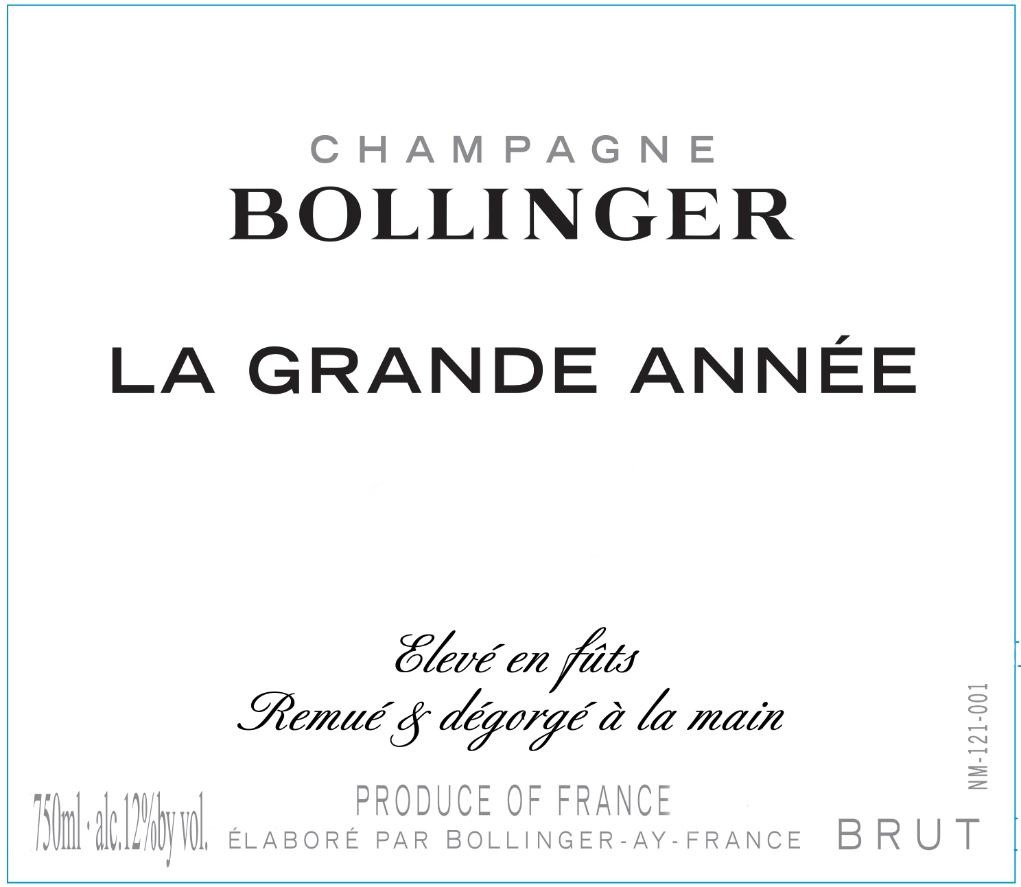 Bollinger La Grande Annee Brut 2014 | Wine.com Bollinger La Grande Annee Brut 2014 | Wine.com