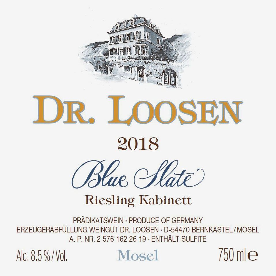 Dr Loosen Blue Slate Riesling Kabinett 18 Wine Com