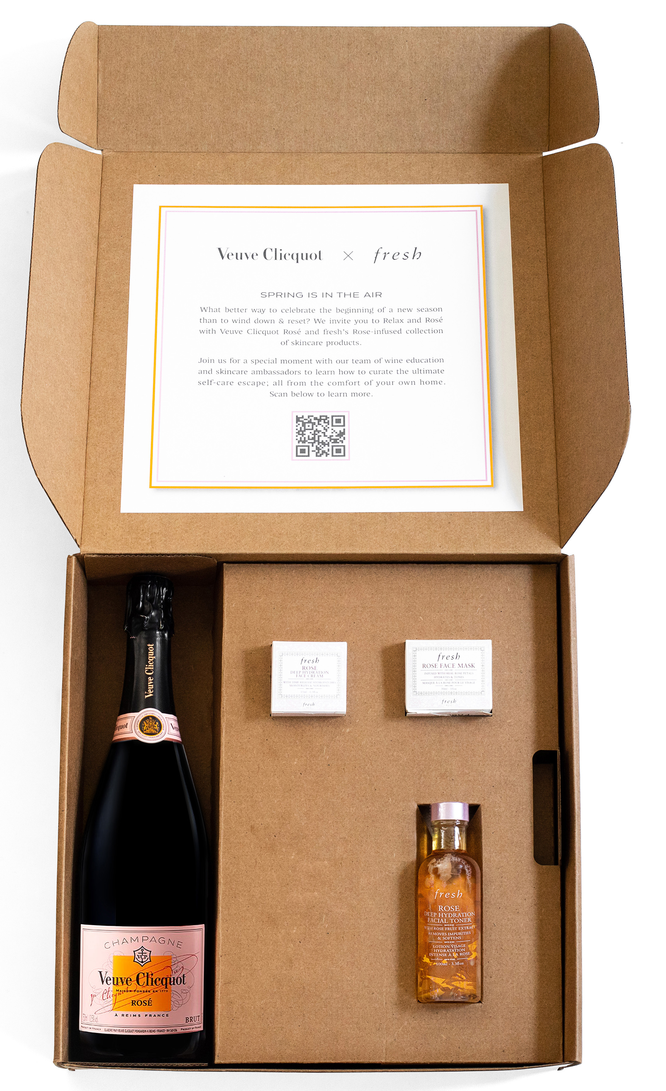 Veuve Clicquot & Fresh Cosmetics: Relax & Rose Gift Set