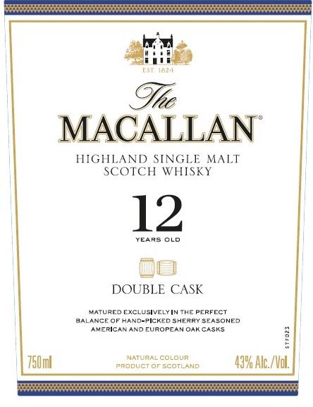 ウイスキー The Macallan 12 Year 700ml the Macallan Double Cask 12 Year Old - Walmart.com