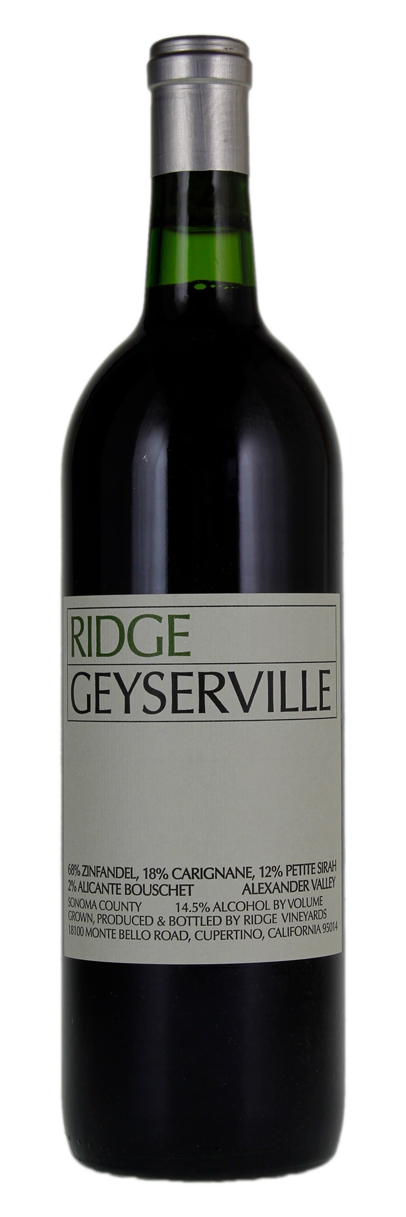 ワイン Ridge 2004 California Geyserville 2004 Ridge Geyserville - CellarTracker