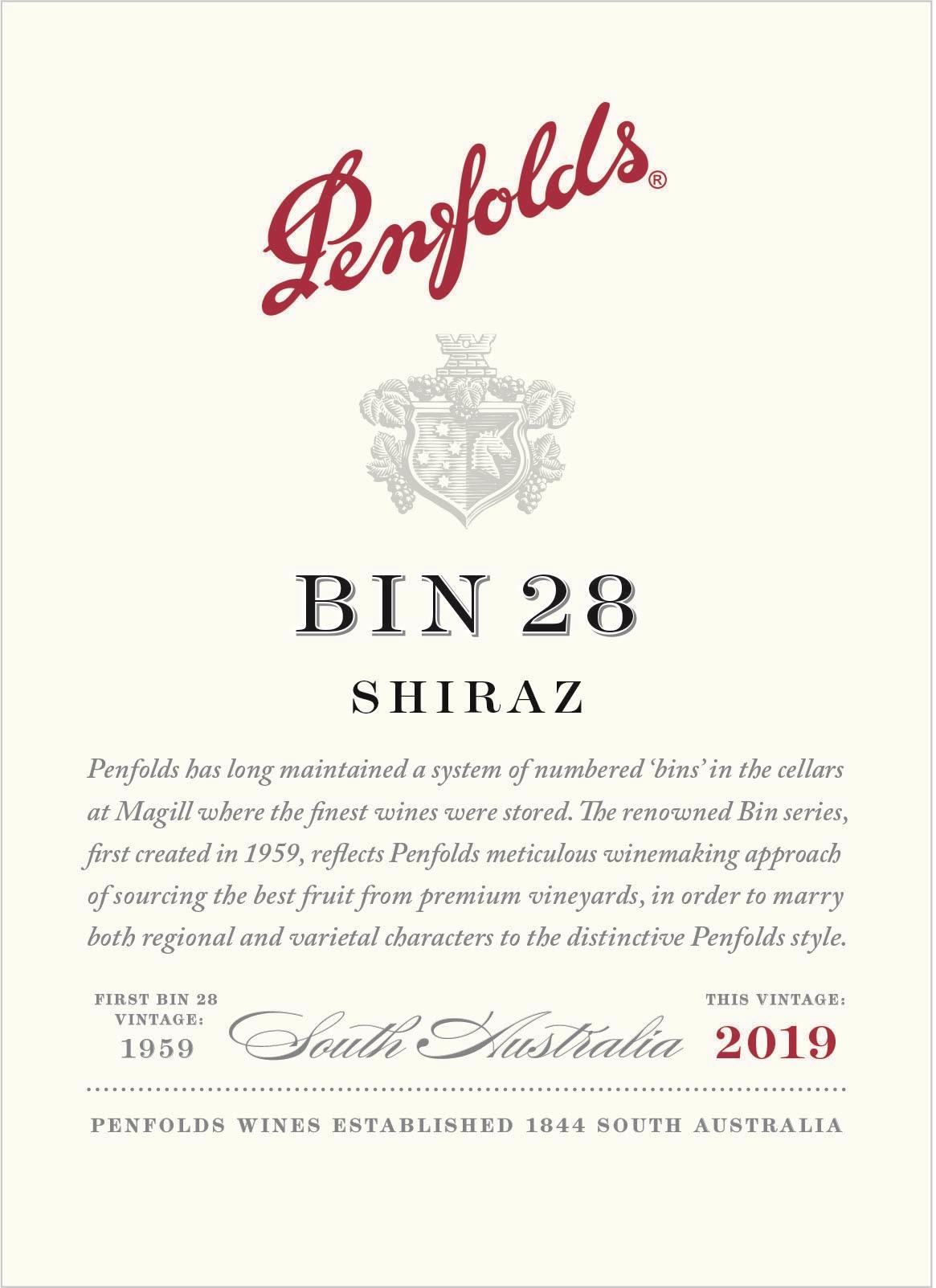 Penfolds Bin 28 Shiraz 2019 Wine