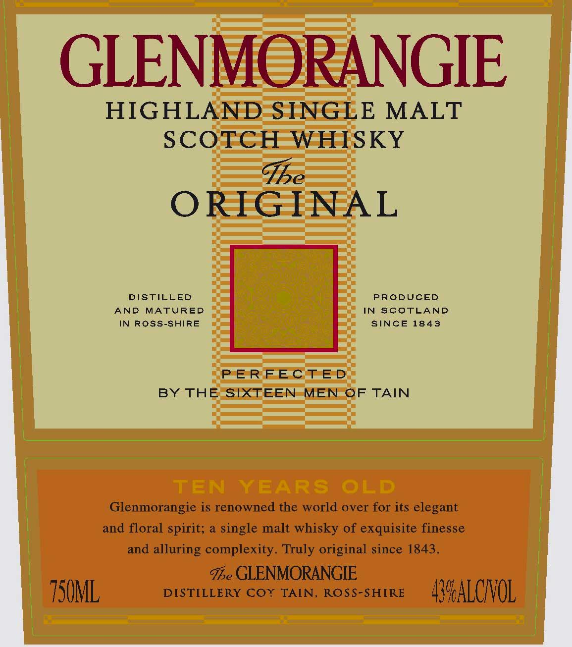 Glenmorangie The Original 10 Year Single Malt Scotch Whisky , 750mL, 86  proof : Grocery & Gourmet Food - .com