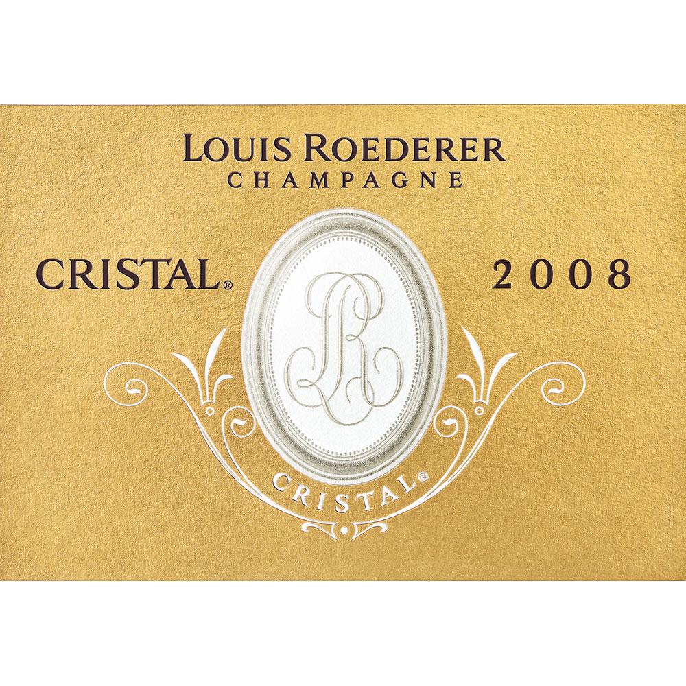 Louis Roederer Cristal Brut with Two Flutes and Gift Box
