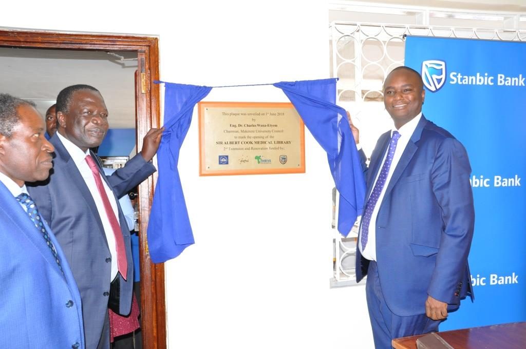 Stanbic Bank has contributed UGX 197 Million towards the renovation of Makerere University Sir Albert Cook Medical library