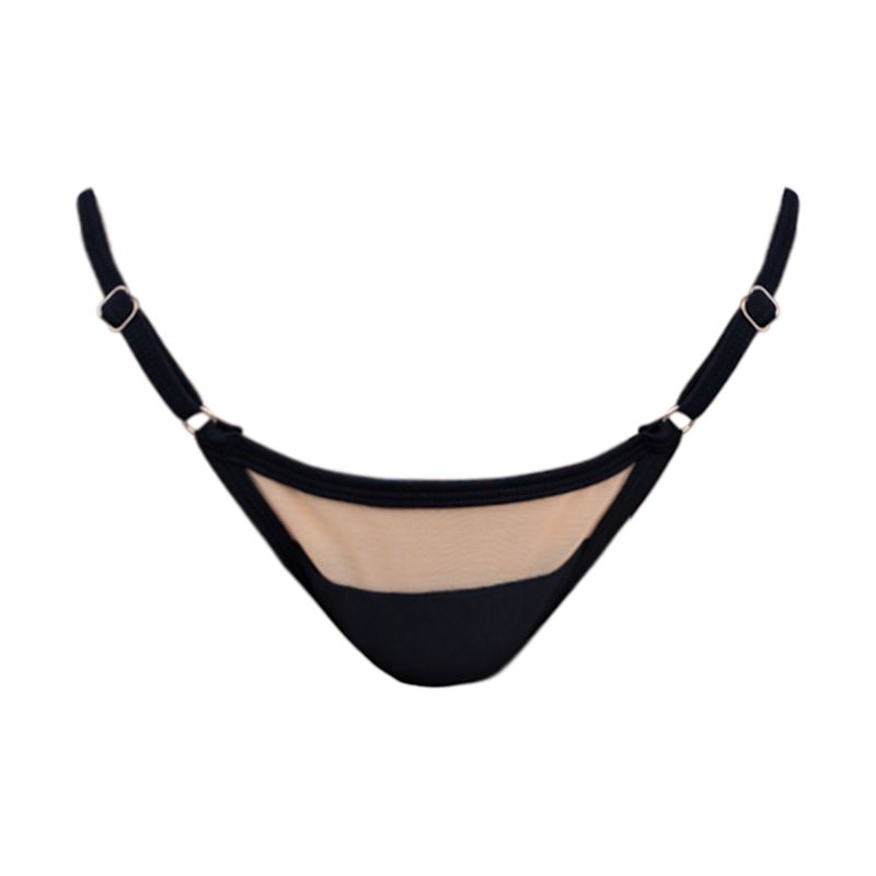 Bianca In Black Lace Bikini Bottoms Ivy Swimwear Wolf Badger