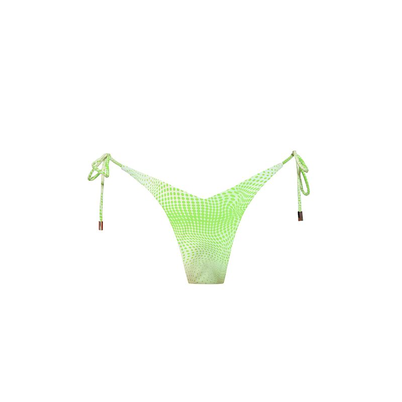 Clover Tie Scrunch Bikini Bottom Kamari Swim Wolf Badger